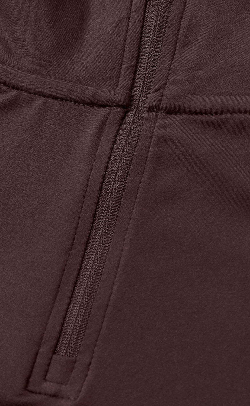 MKxH2O Bluse - High Neck - Dark Brown