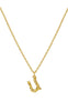 Maanesten Halskjede - U Alphabet - Gold Colour