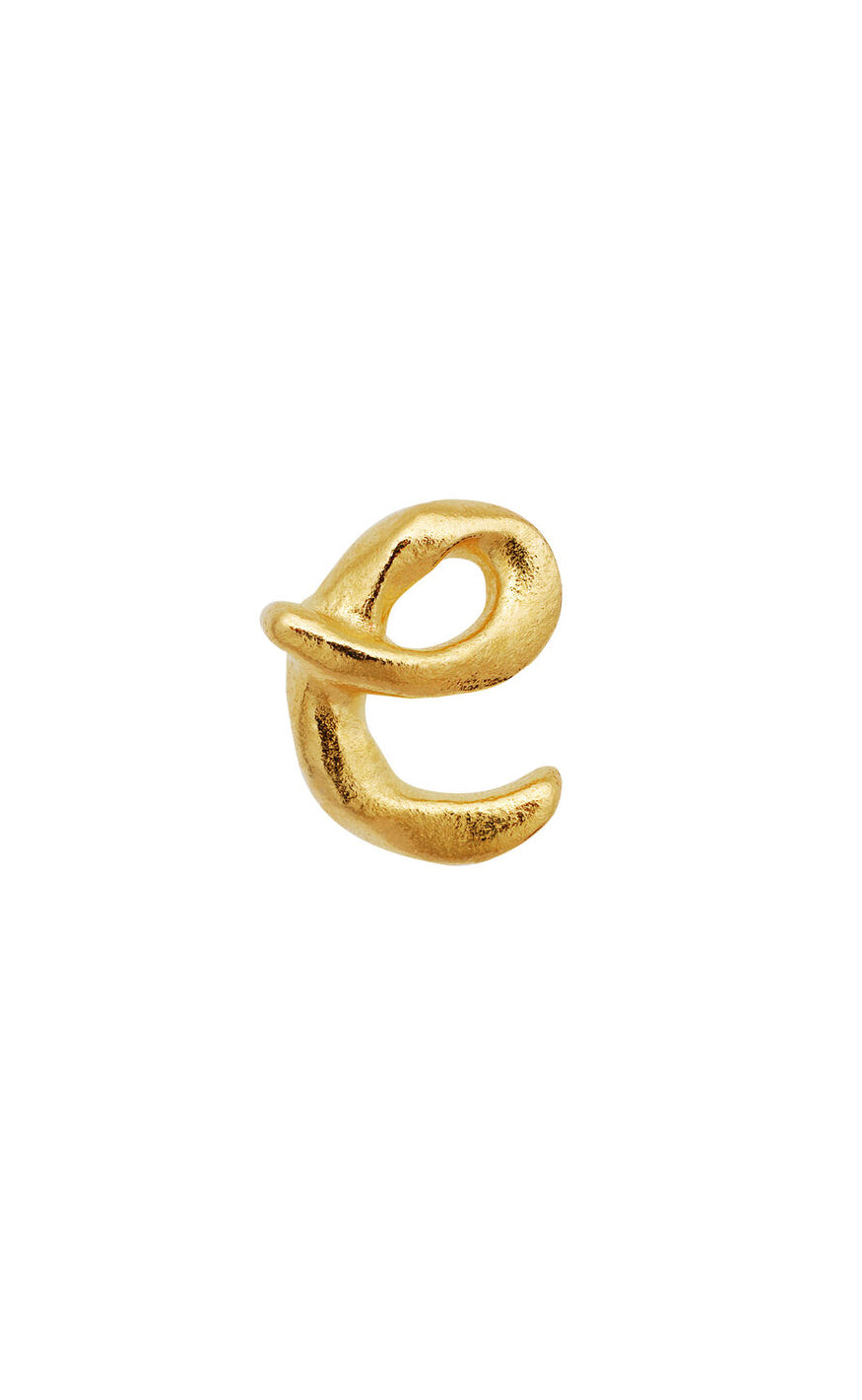 Maanesten Ørering - Alphabet Single - Gold Colour