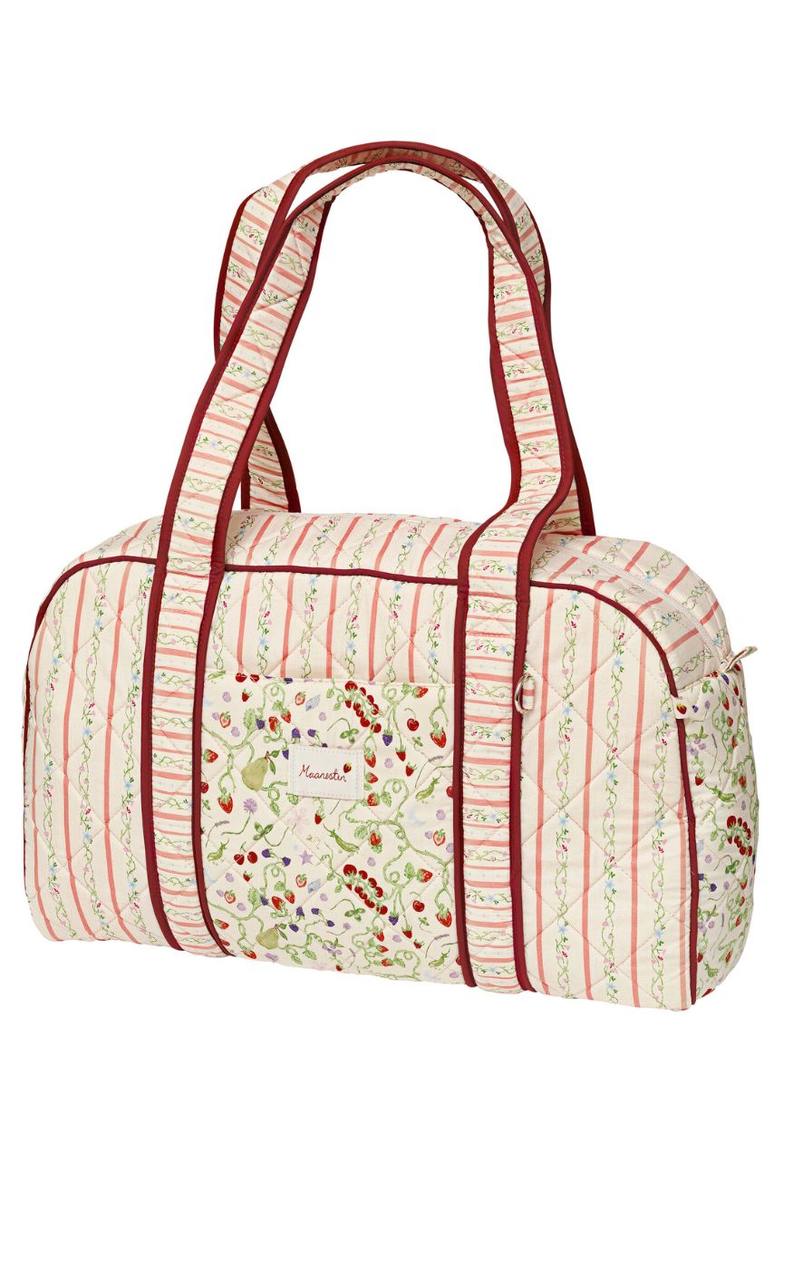 Maanesten Veske - Suvi Quilted - Summer Stripes Peach