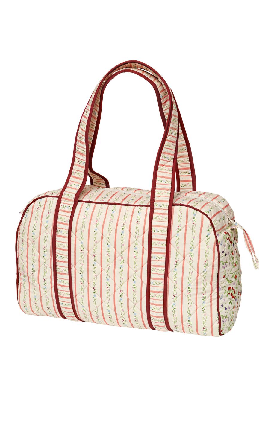 Maanesten Veske - Suvi Quilted - Summer Stripes Peach