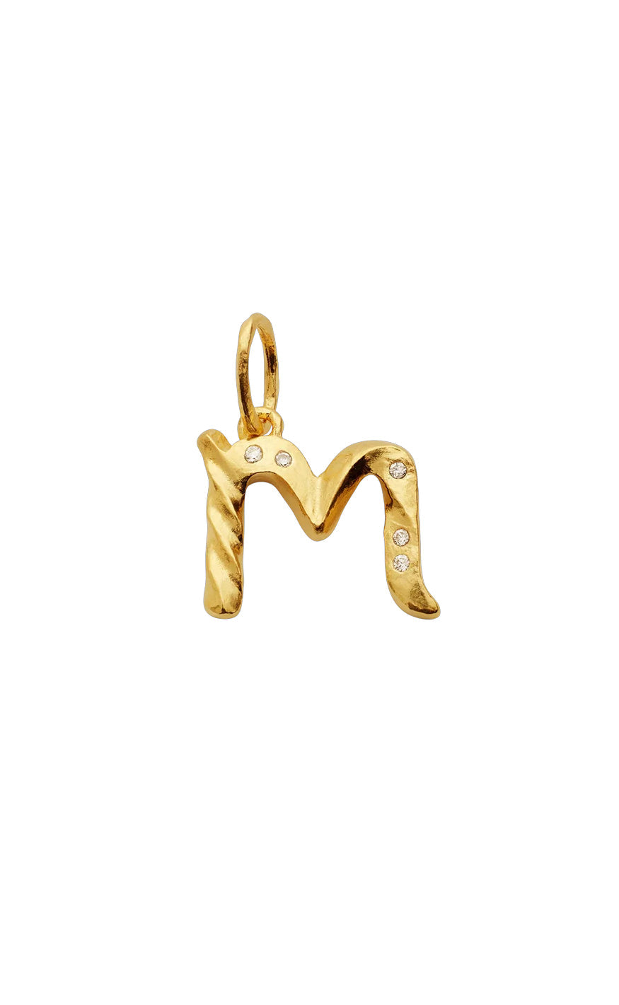 Maanesten Vedhæng - Alphabet - Gold Colour