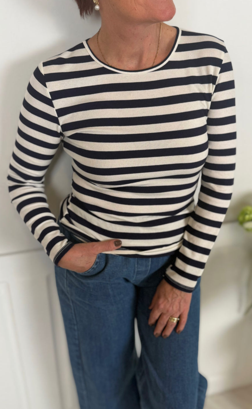 Marta Du Chateau Bluse - Begonia - Navy