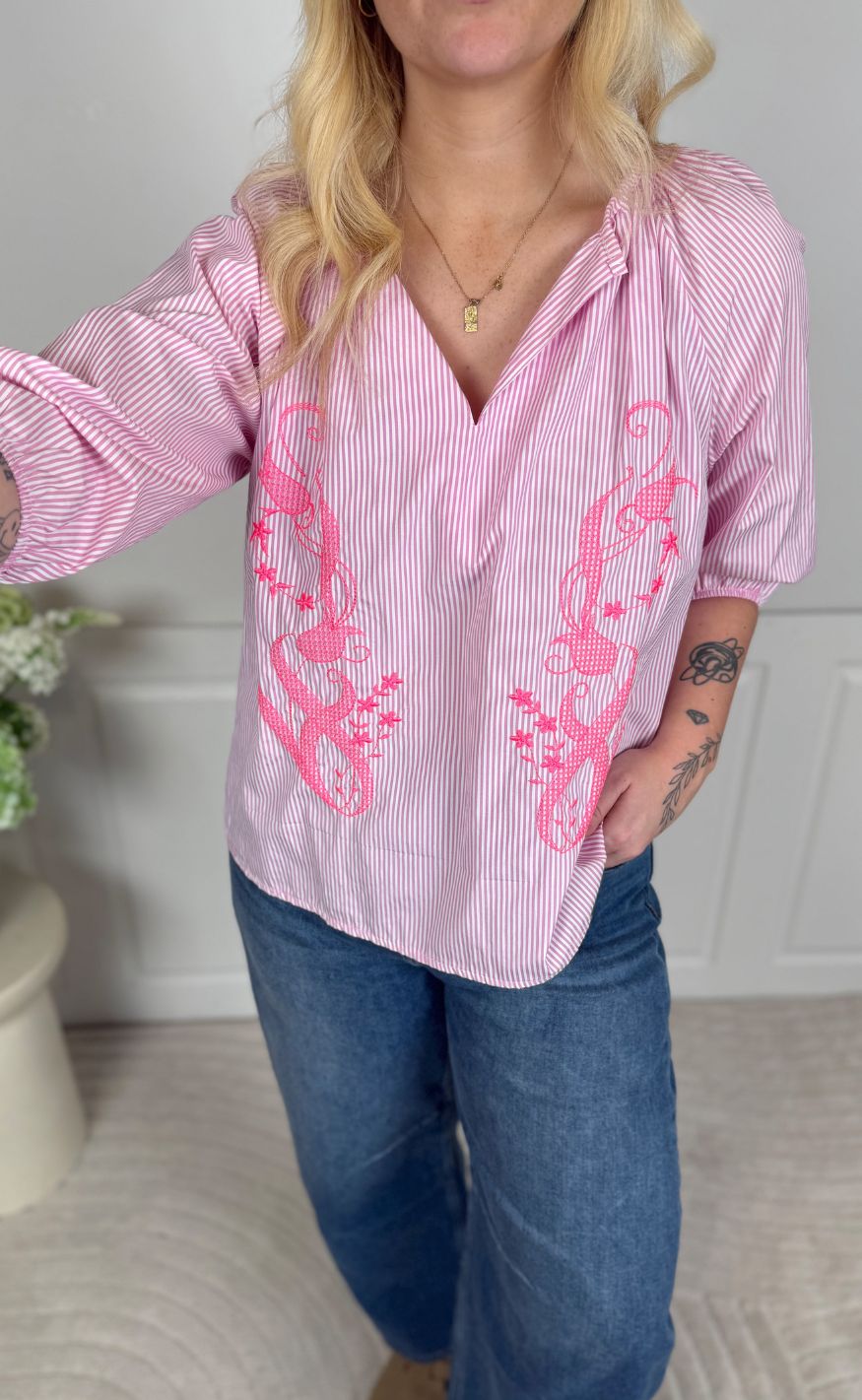 Marta Du Chateau Bluse - Brooke - Pink