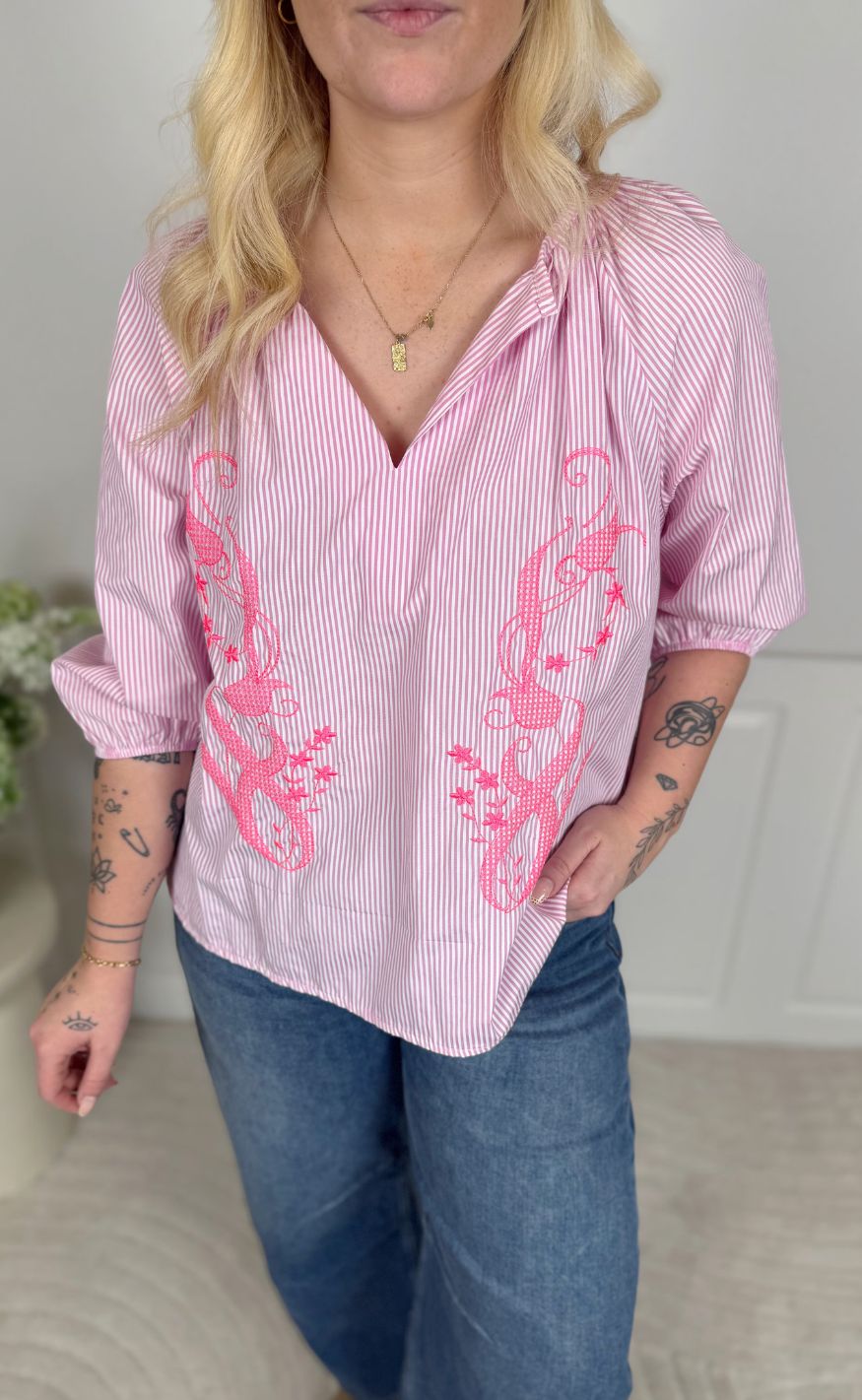 Marta Du Chateau Bluse - Brooke - Pink
