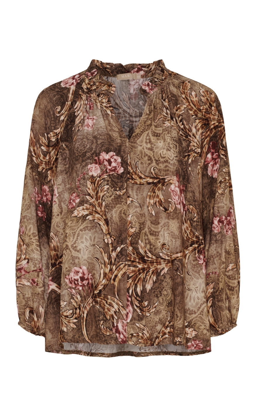 Marta Du Chateau Bluse - Octavia - Fango