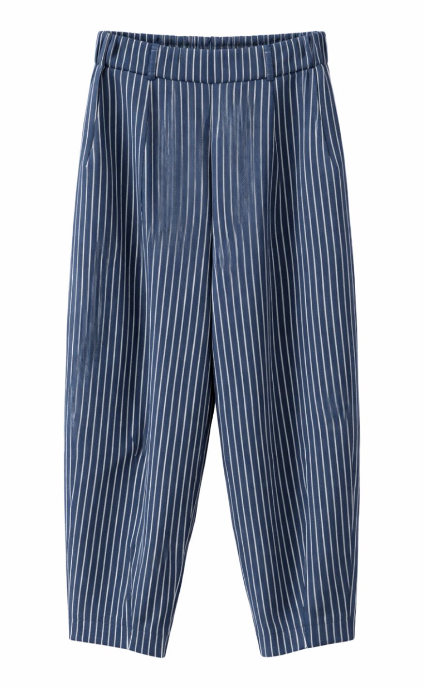 Marta Du Chateau Bukser - Lene Stripe - Denim