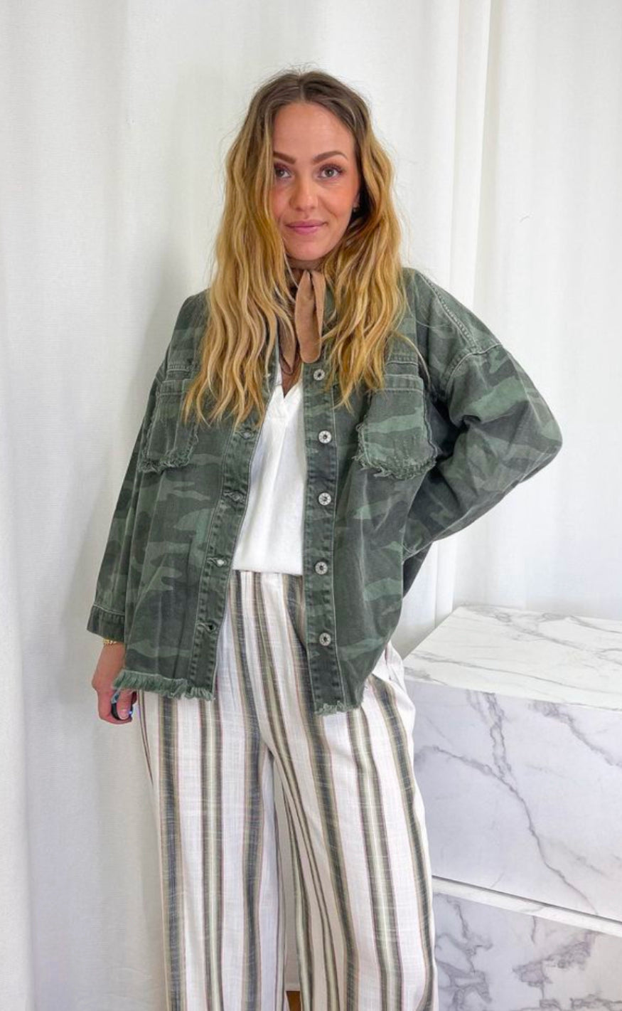 Marta Du Chateau Jakke - MC9598 - Kaki Camo