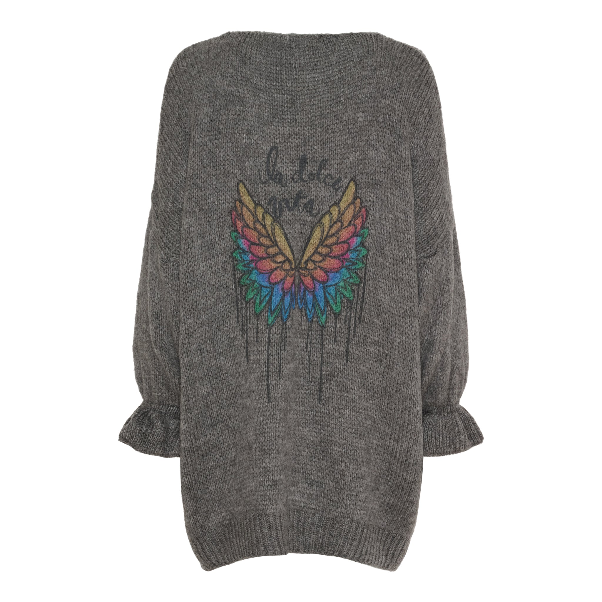 Marta Du Chateau Kjole - Floriane Knit - Medium Grey m1006