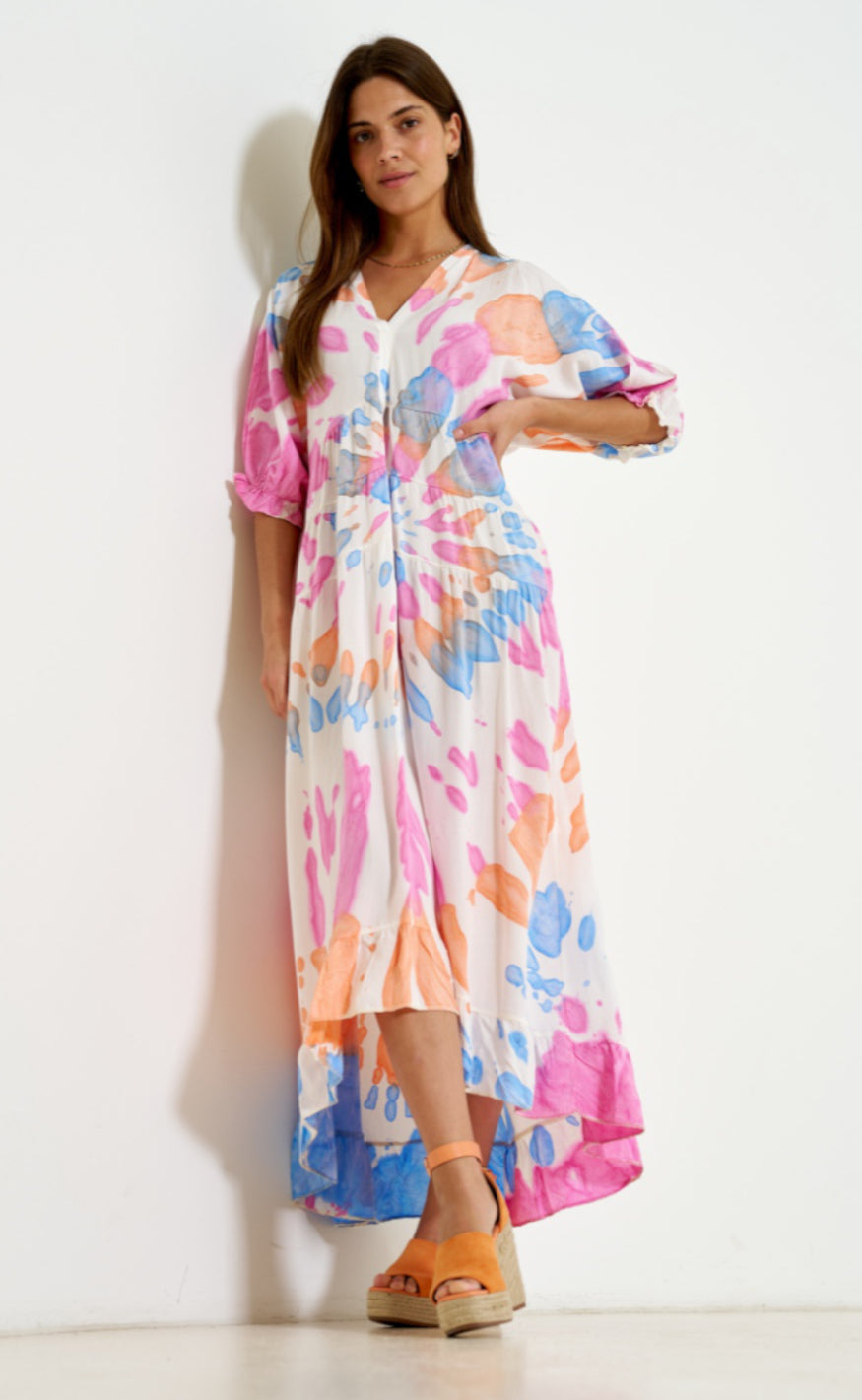 Marta Du Chateau Kjole - K1070 - Fuxia
