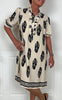 Marta Du Chateau Kjole - Naomi - Beige/Black