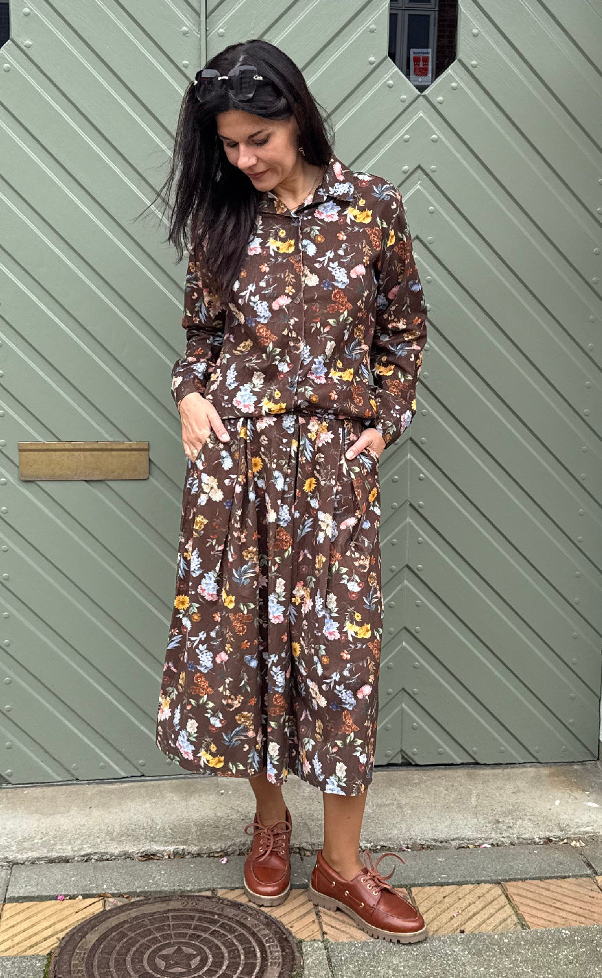 Marta Du Chateau Skjørt - Ciela - Brown Print