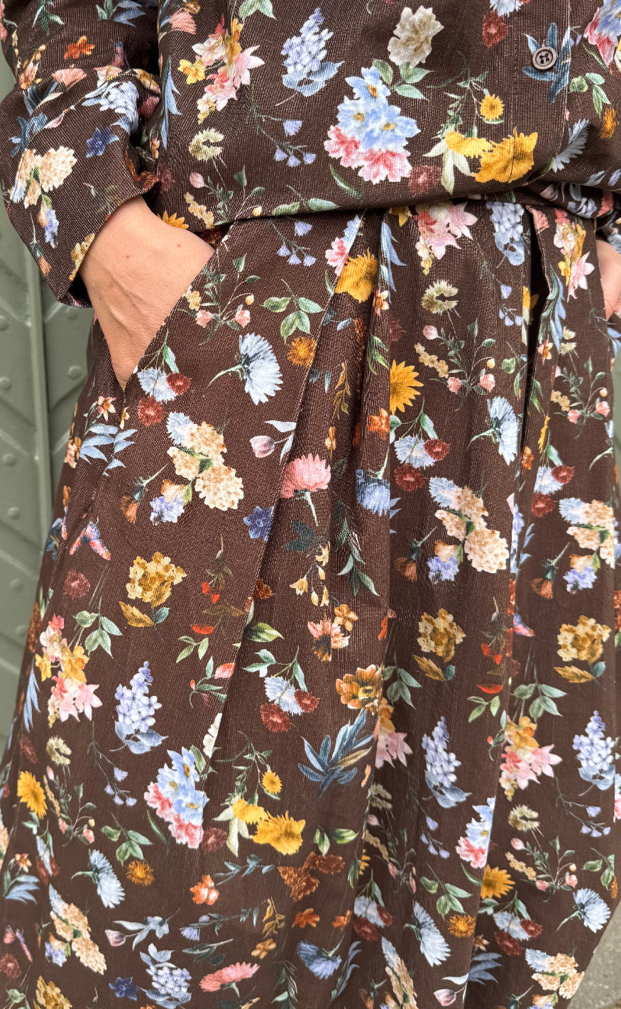 Marta Du Chateau Skjørt - Ciela - Brown Print