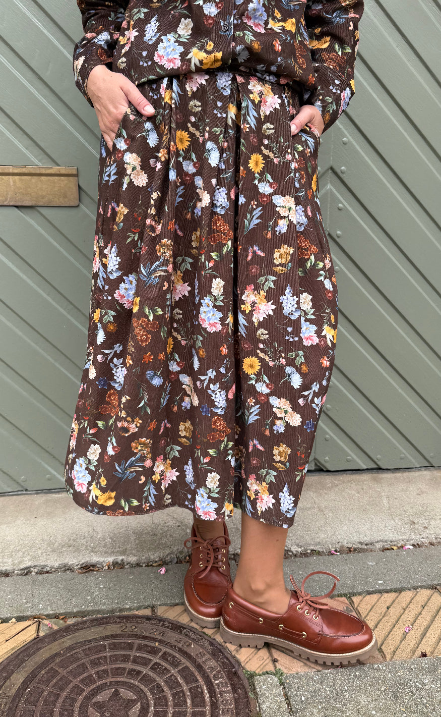 Marta Du Chateau Skjørt - Ciela - Brown Print
