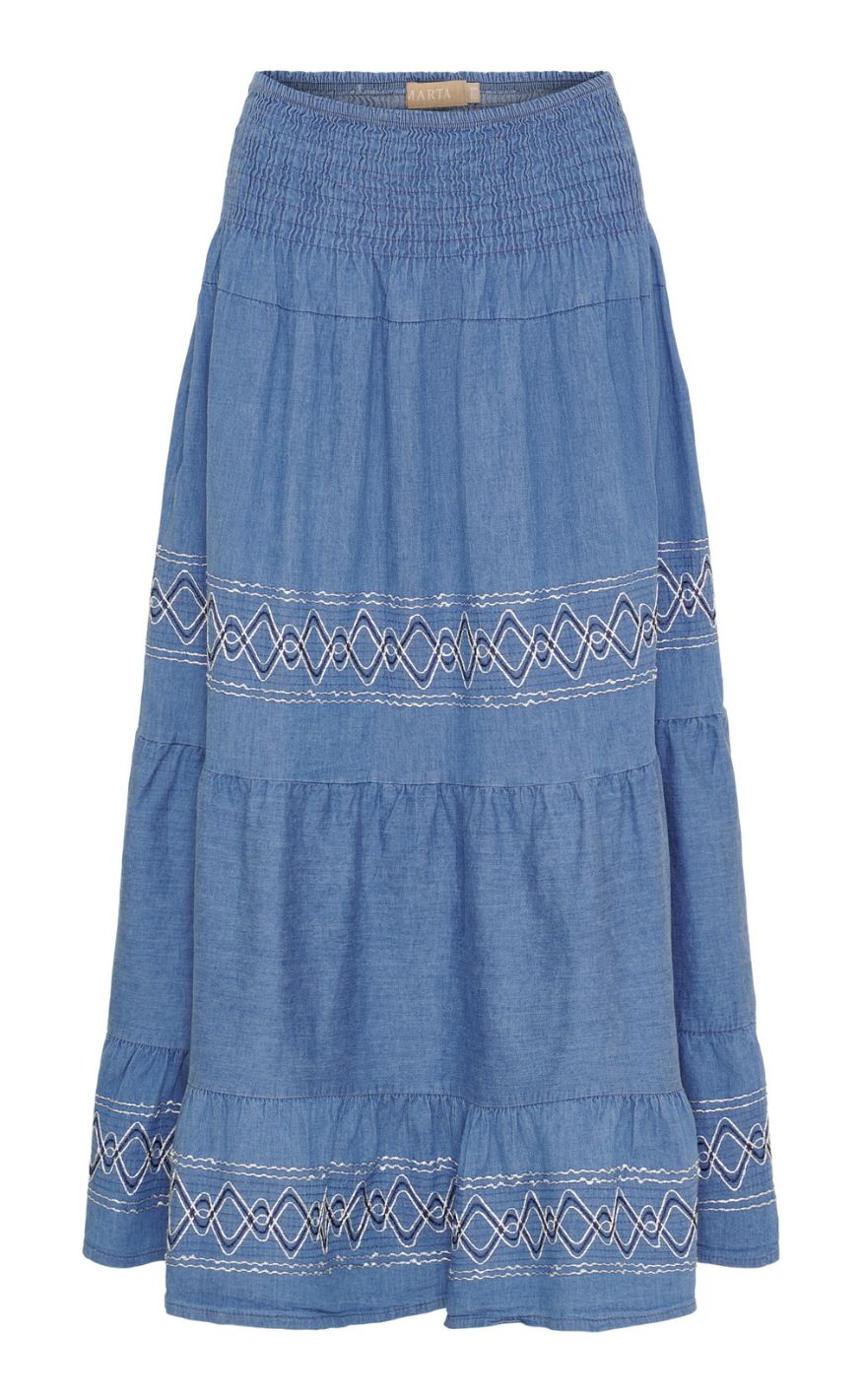 Marta Du Chateau Skjørt - Helvig - Jeans