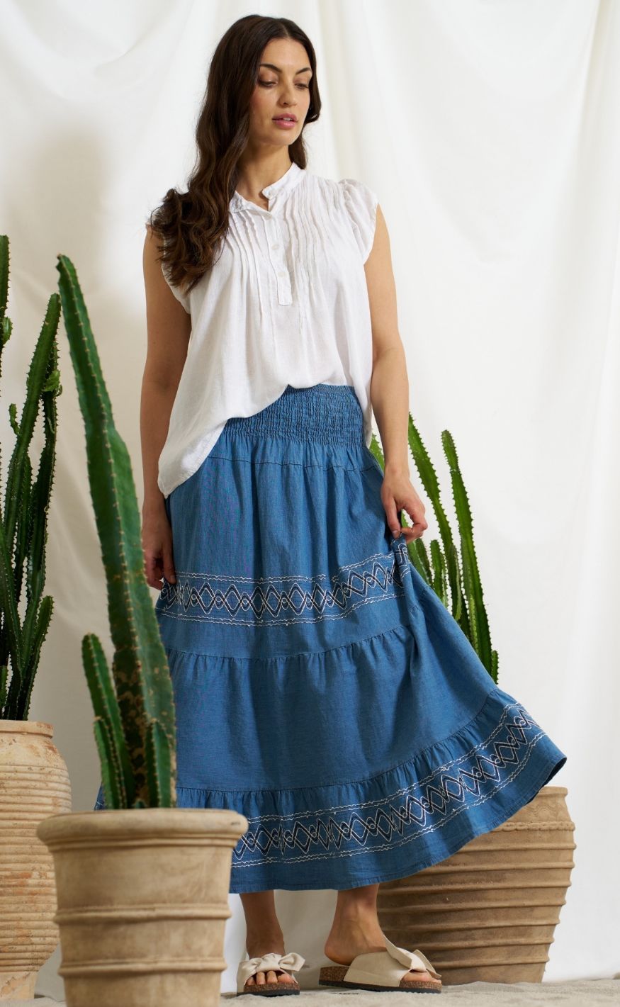 Marta Du Chateau Skjørt - Helvig - Jeans