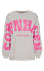 Marta Du Chateau Sweatshirt - Hibiscus - Grey/Pink