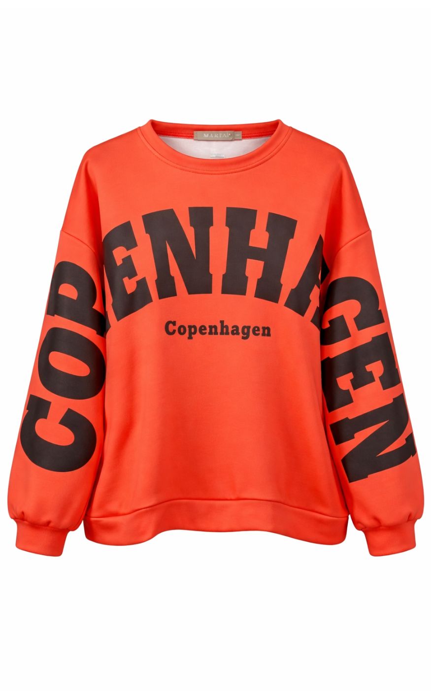 Marta Du Chateau Sweatshirt - Hibiscus - Orange/Moro