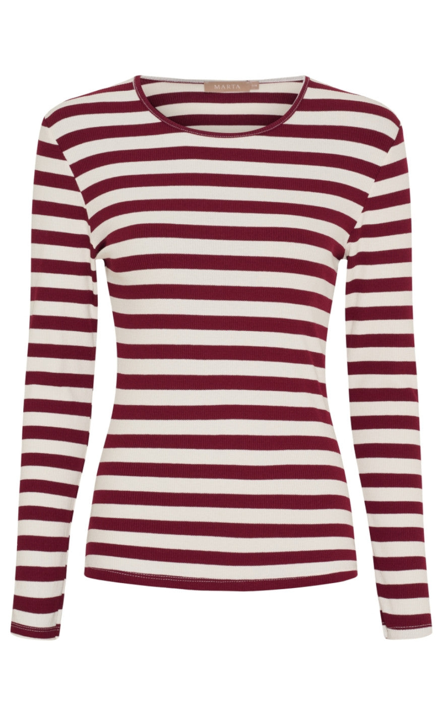 Marta Du Chateau T-shirt - Begonia - Bordeaux