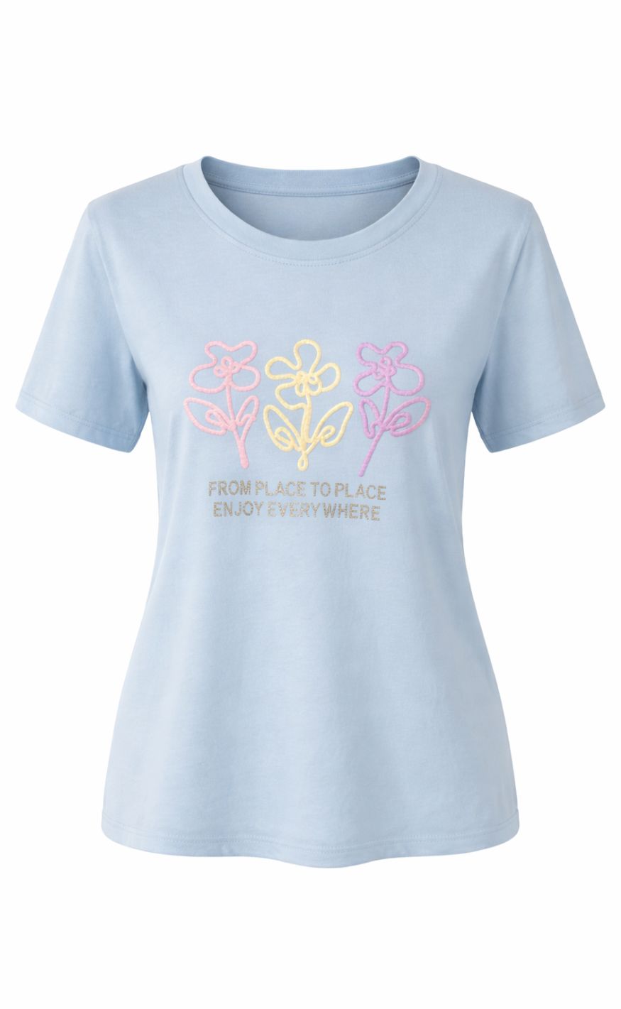 Marta Du Chateau T-shirt - Cerelia - Lightblue