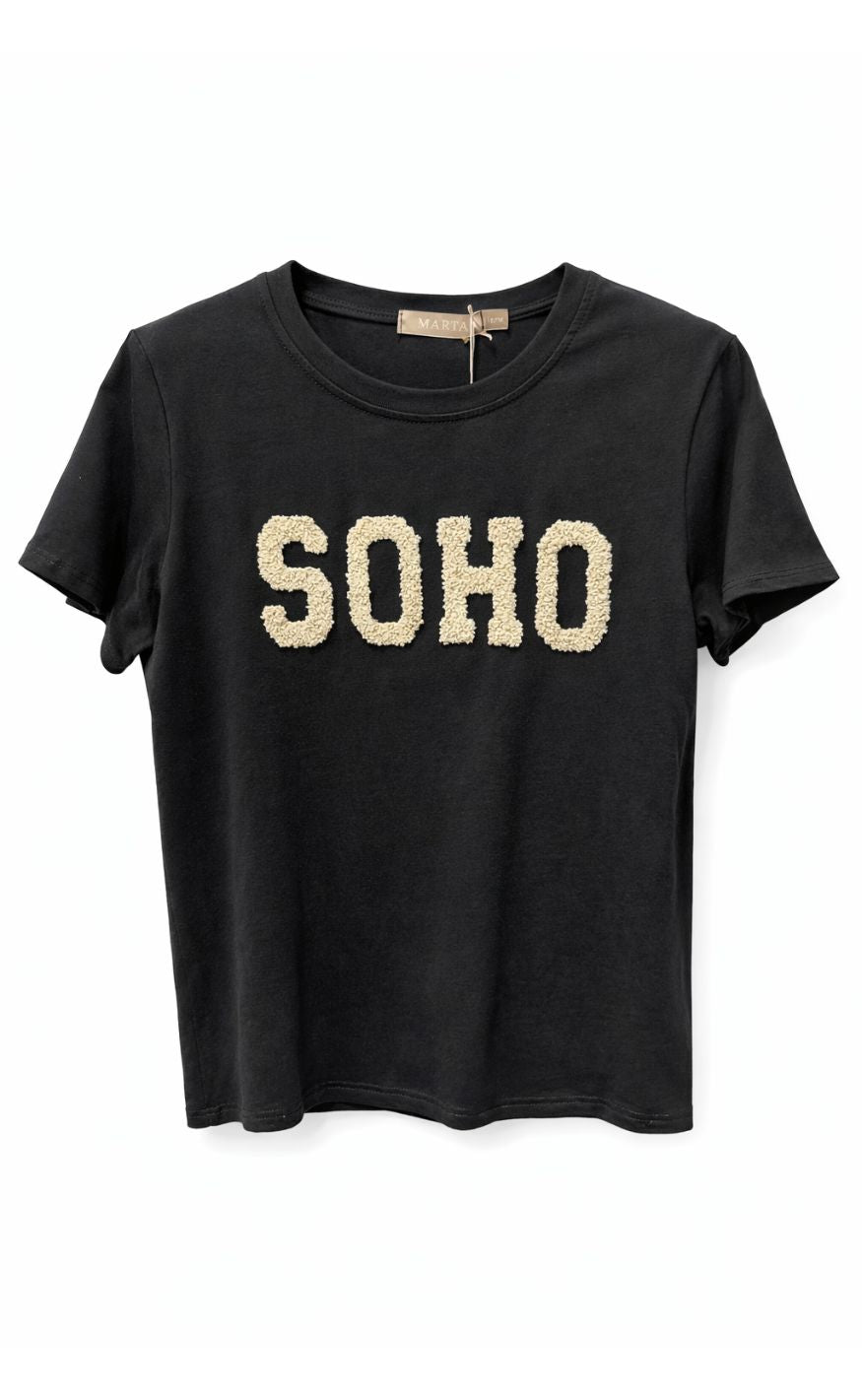 Marta Du Chateau T-shirts - Herdis - Black/Beige