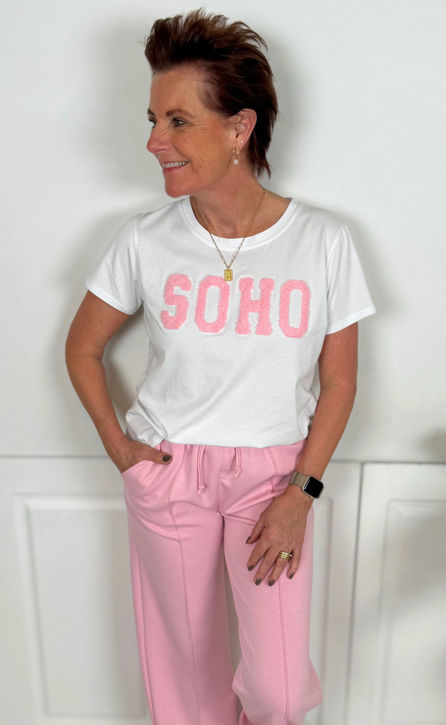 Marta Du Chateau T-shirts - Herdis - White/Baby