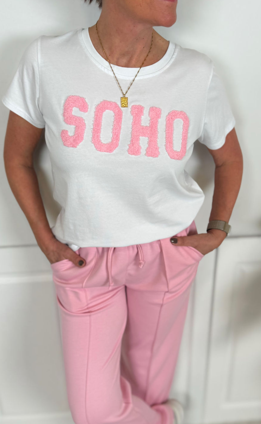Marta Du Chateau T-shirts - Herdis - White/Baby