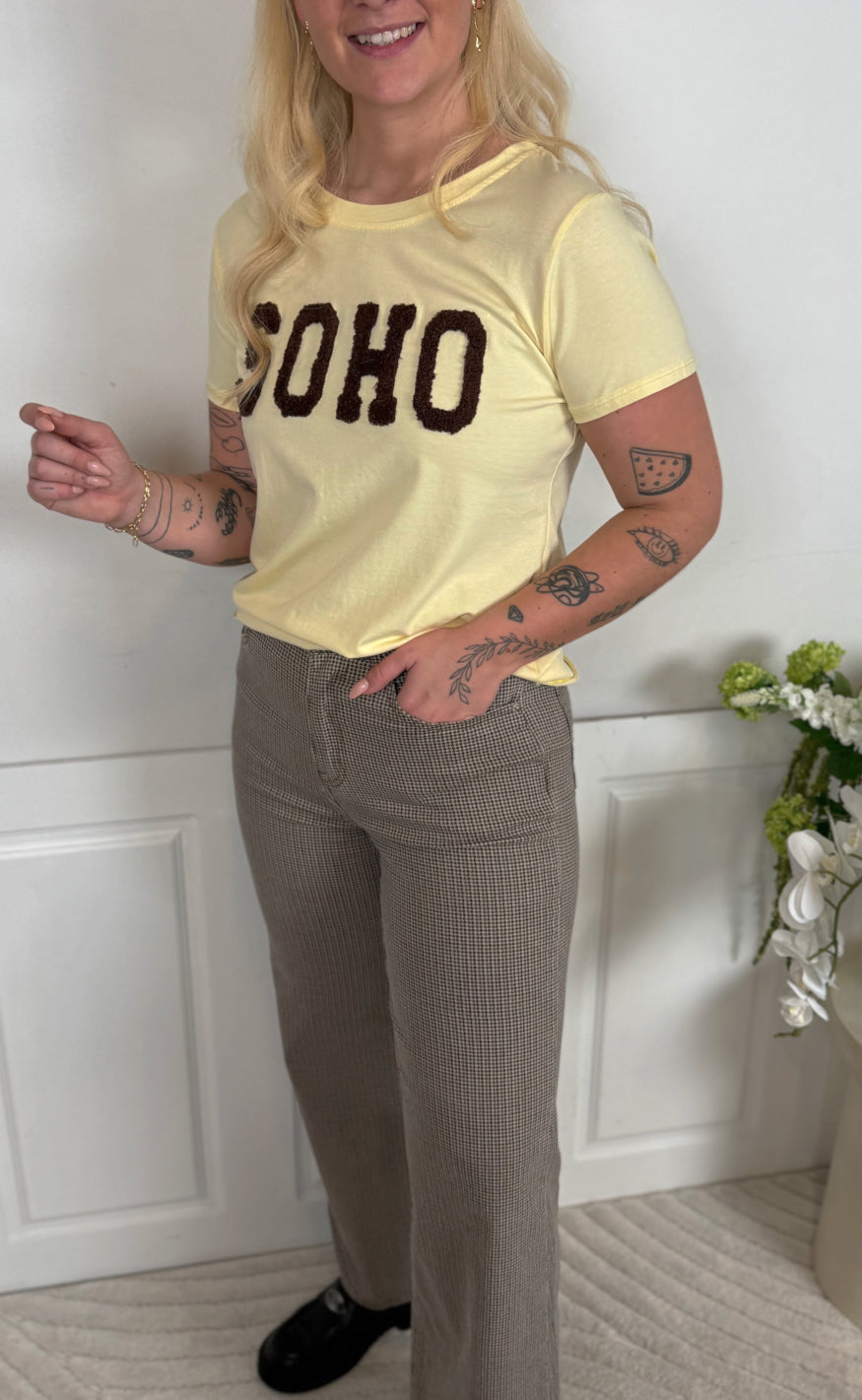Marta Du Chateau T-shirts - Herdis - Yellow14/Moro