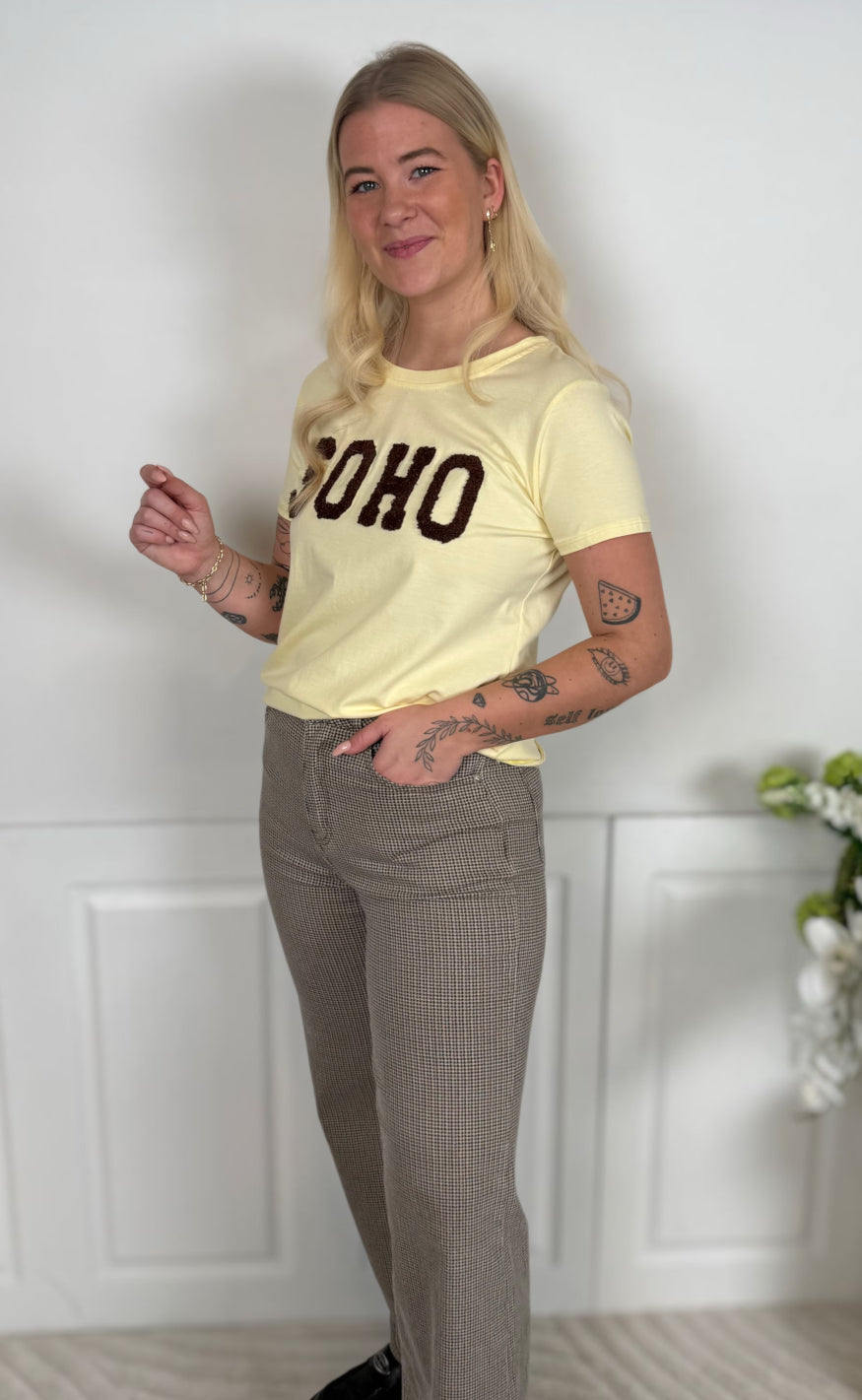 Marta Du Chateau T-shirts - Herdis - Yellow14/Moro