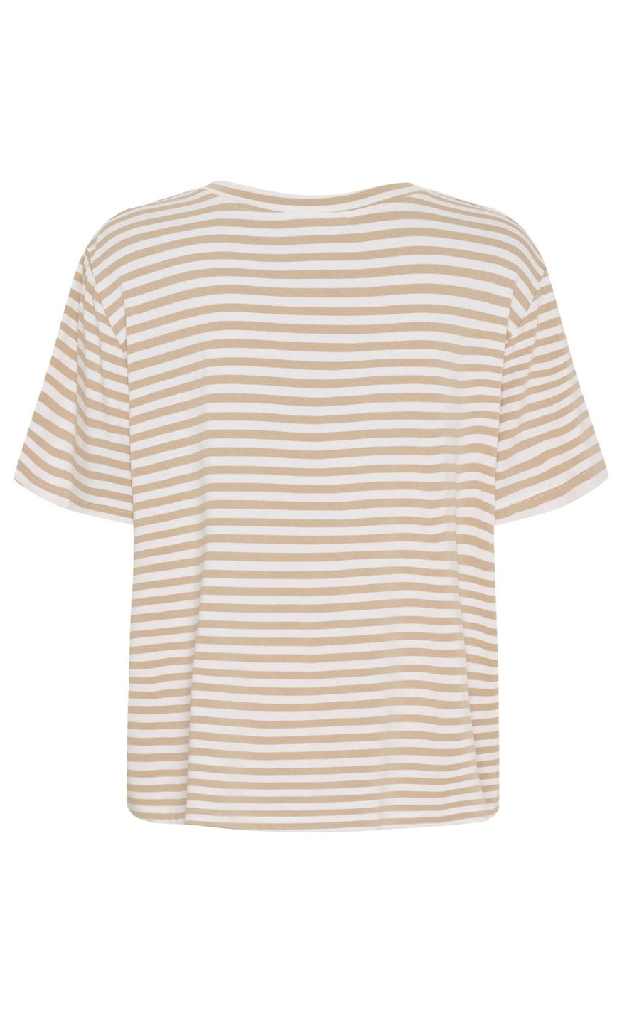 Marta Du Chateau Tee - Enrica - Beige Stripe