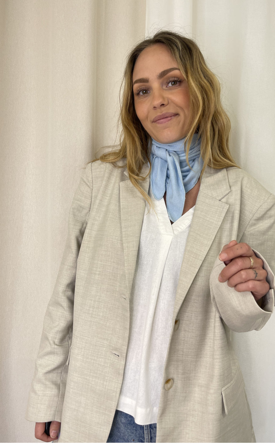 Marta Du Chateau Skjerf - 5712 - Sky Blue