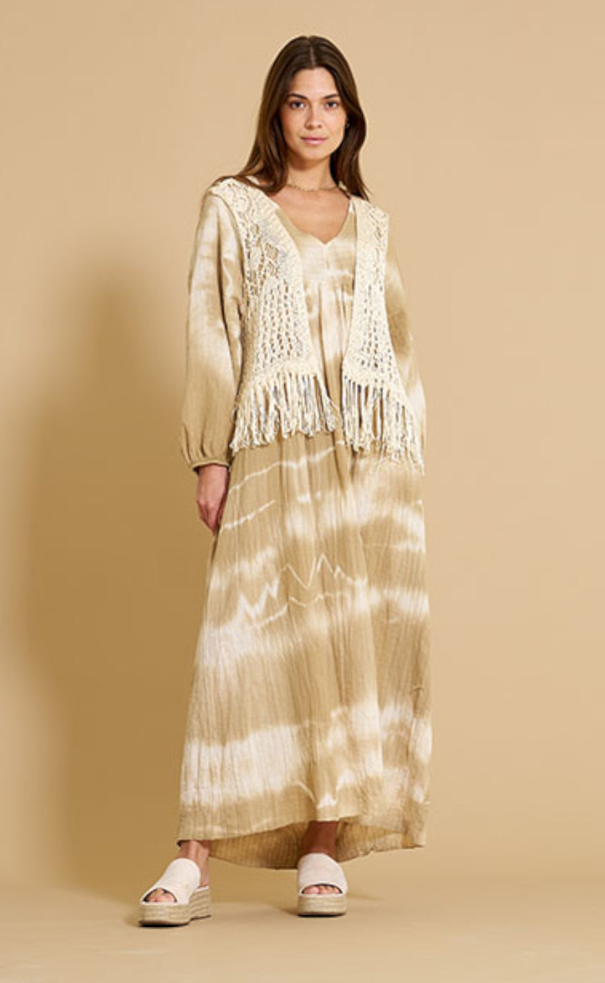 Marta Du Chateau Vest - 473 - Plain Beige