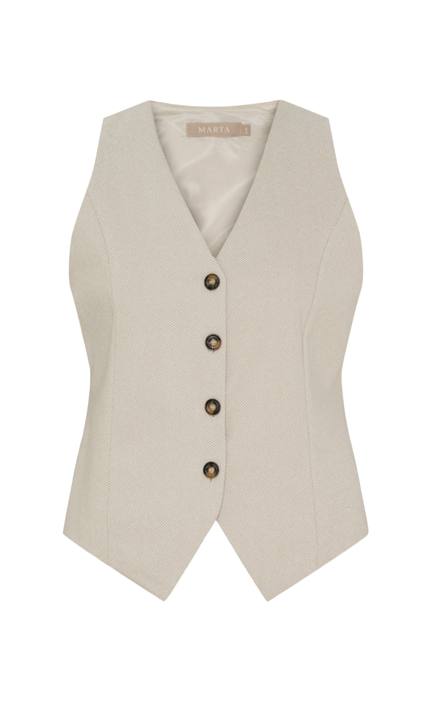 Marta Du Chateau Vest - Rainey - Beige