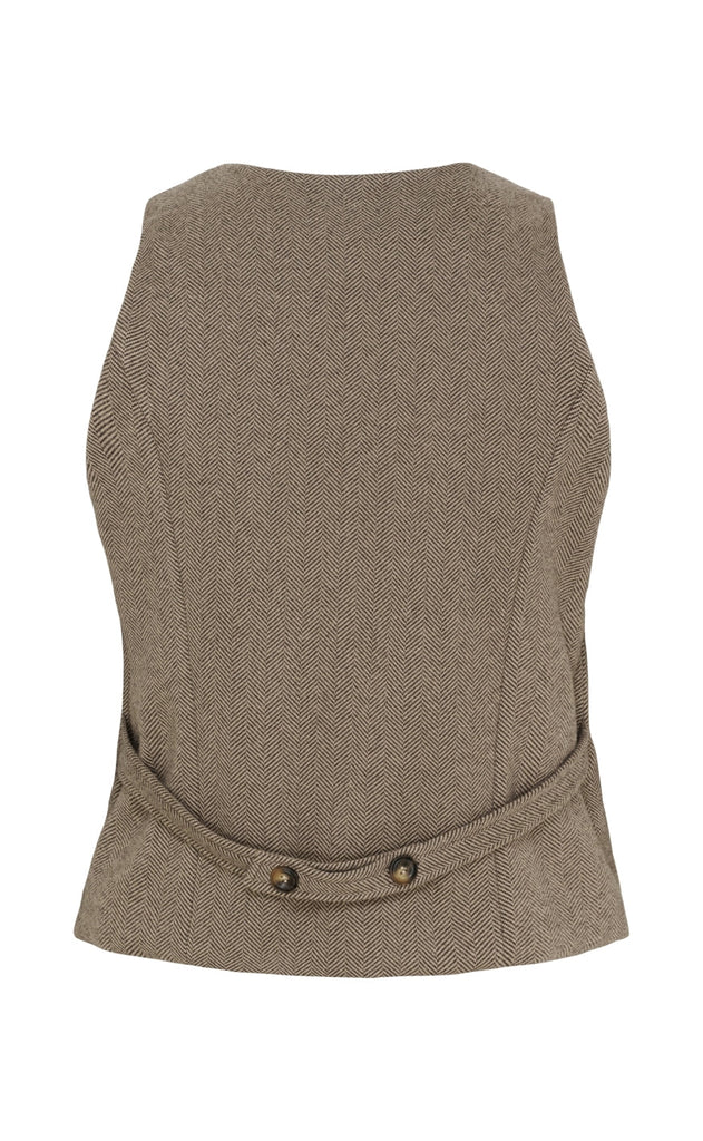 Marta Du Chateau Vest - Rainey - Brown
