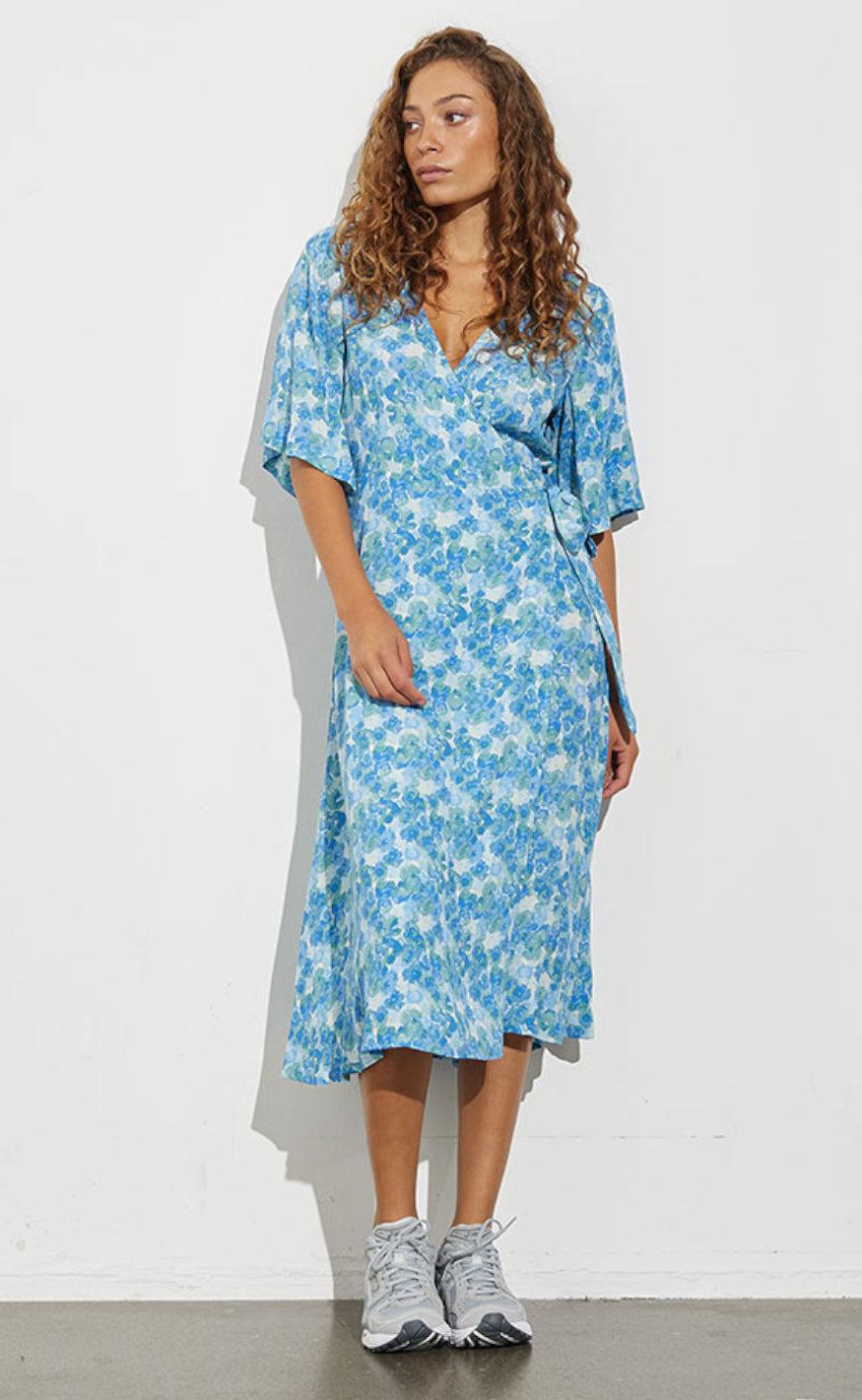 MbyM Kjole - Ladonna - Palina Print Blue