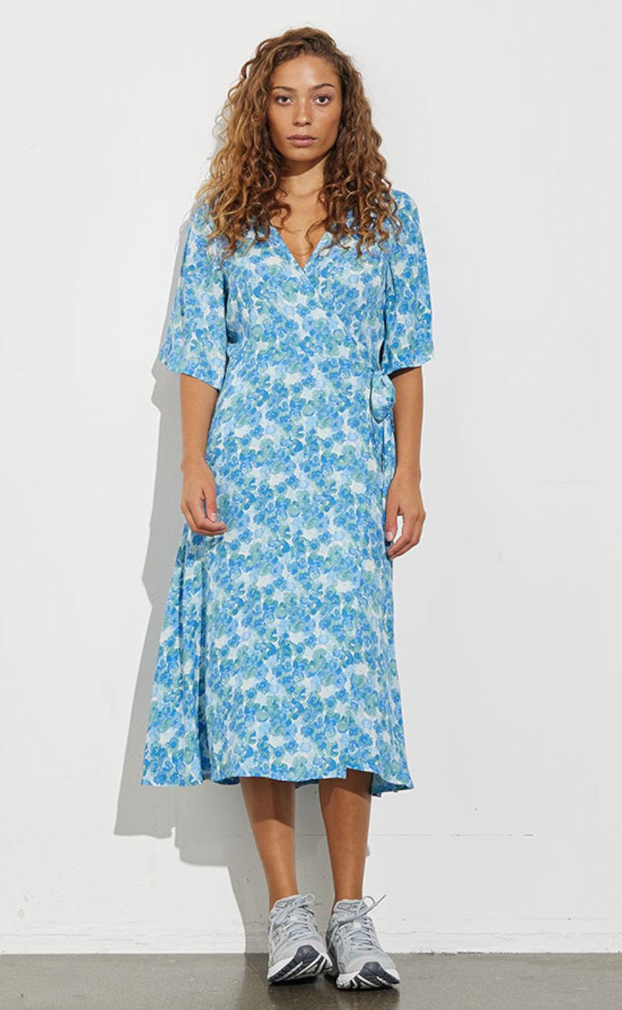 MbyM Kjole - Ladonna - Palina Print Blue