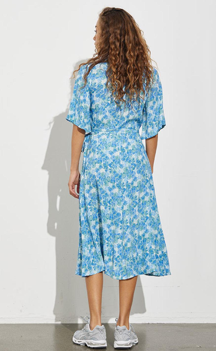 MbyM Kjole - Ladonna - Palina Print Blue