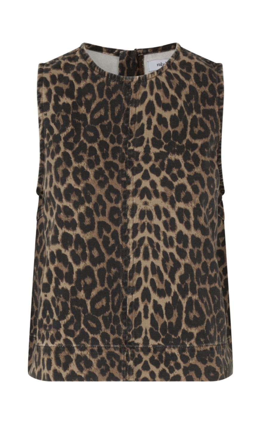 MbyM Topp - Rihne-M - Leopard Mist