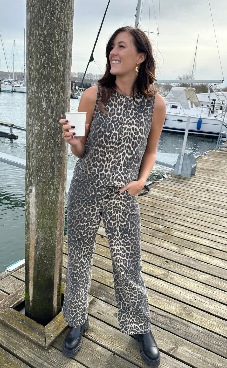 MbyM Topp - Rihne-M - Leopard Mist