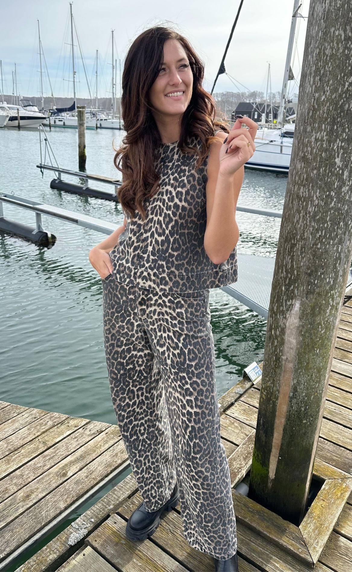 MbyM Topp - Rihne-M - Leopard Mist