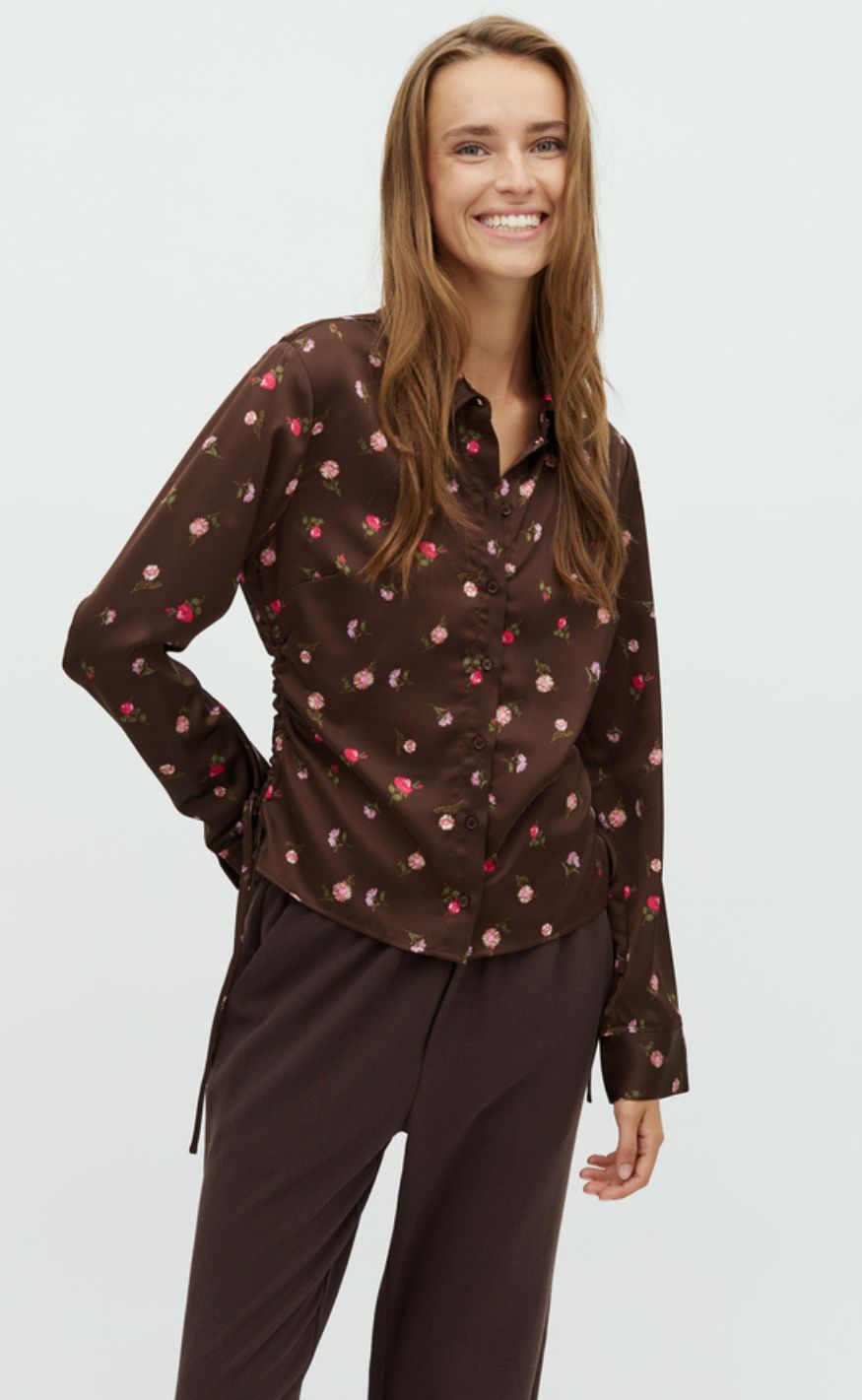 Mbym Bluse - Nura-M - Dark Evaline Print