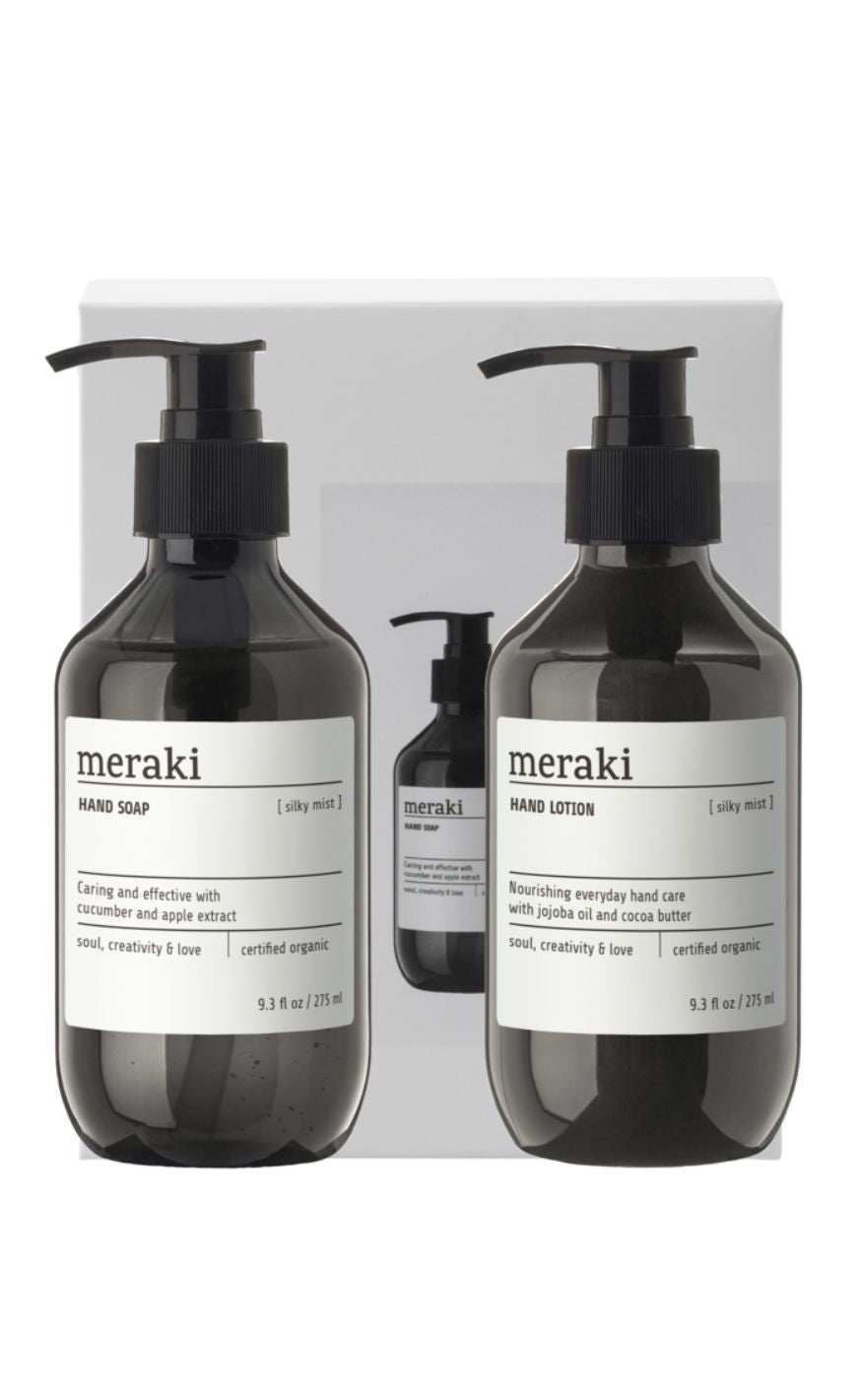 Meraki Gaveæske - Håndsæbe og håndcreme ''Simple Handcare'' 2x275 ml - Silky Mist
