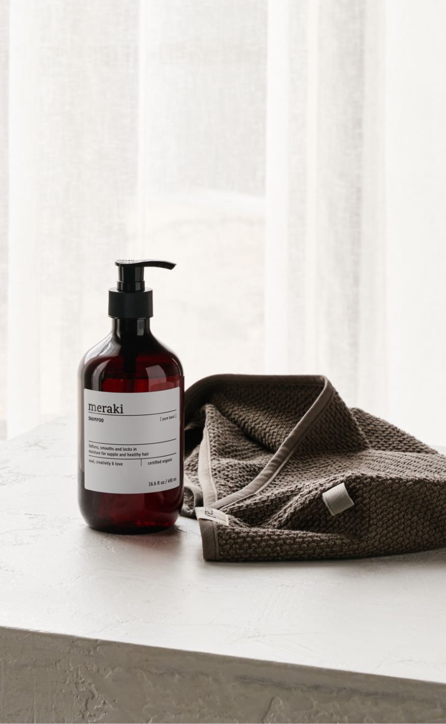 Meraki Hårshampoo - Shampoo 490 ml - Pure Basic