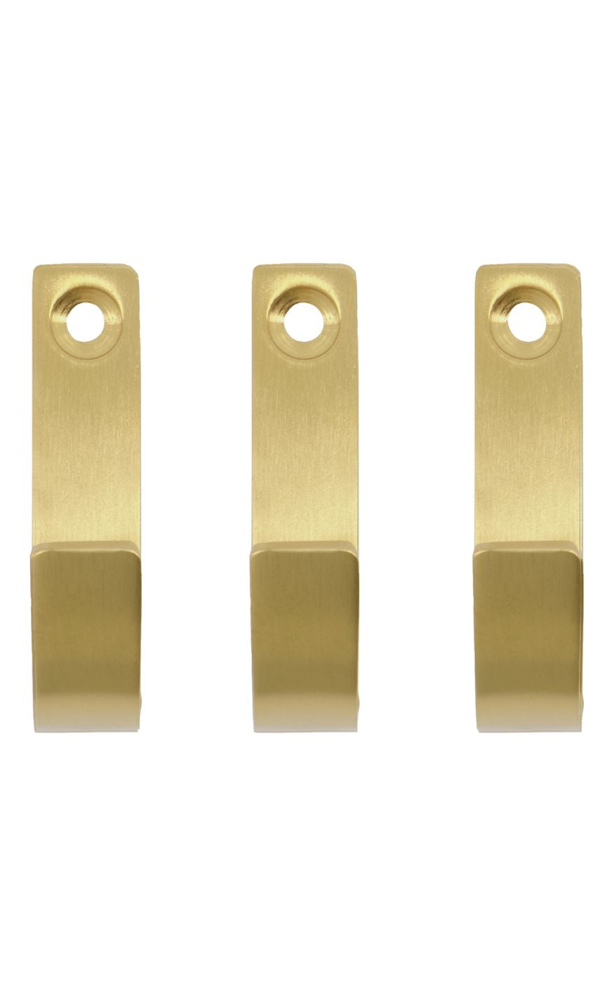 Meraki Knage - Thapsus 3-pack - Børstet Messing Finish