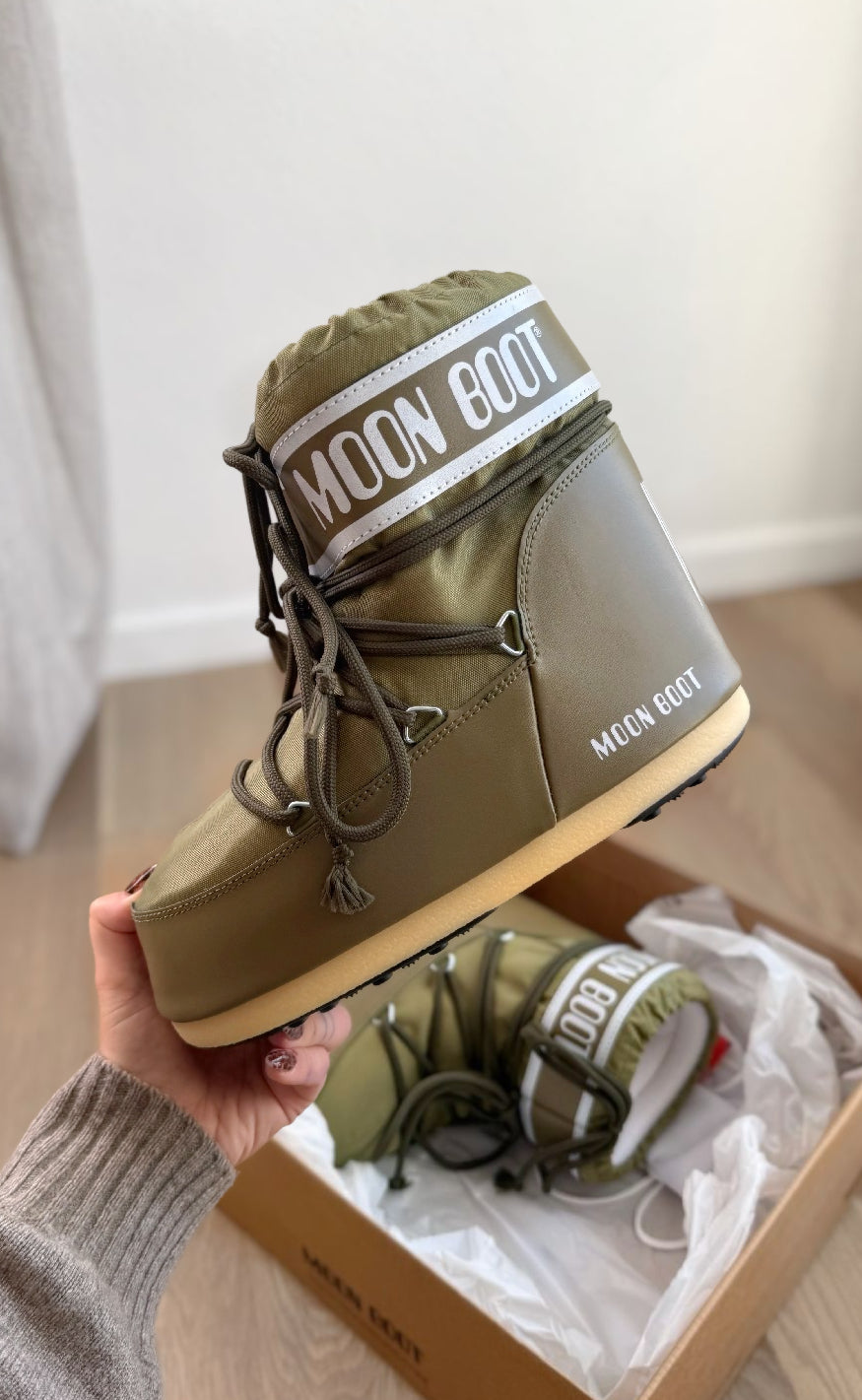 Moon Boot Støvler - Icon Low - Khaki