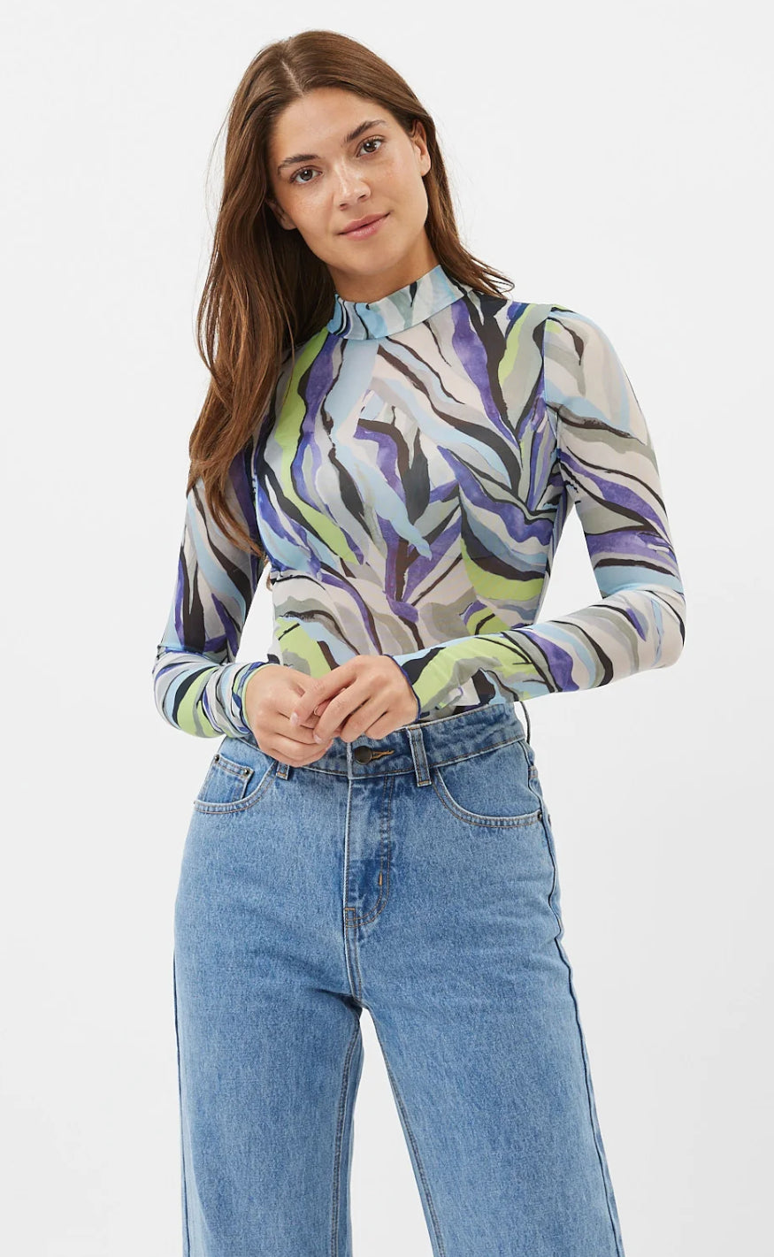 Moves Bluse - Filana - Blue Iris