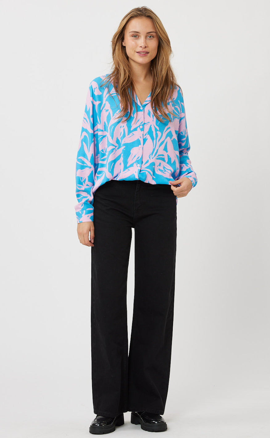 Moves Skjorte - Stusa - Malibu Blue