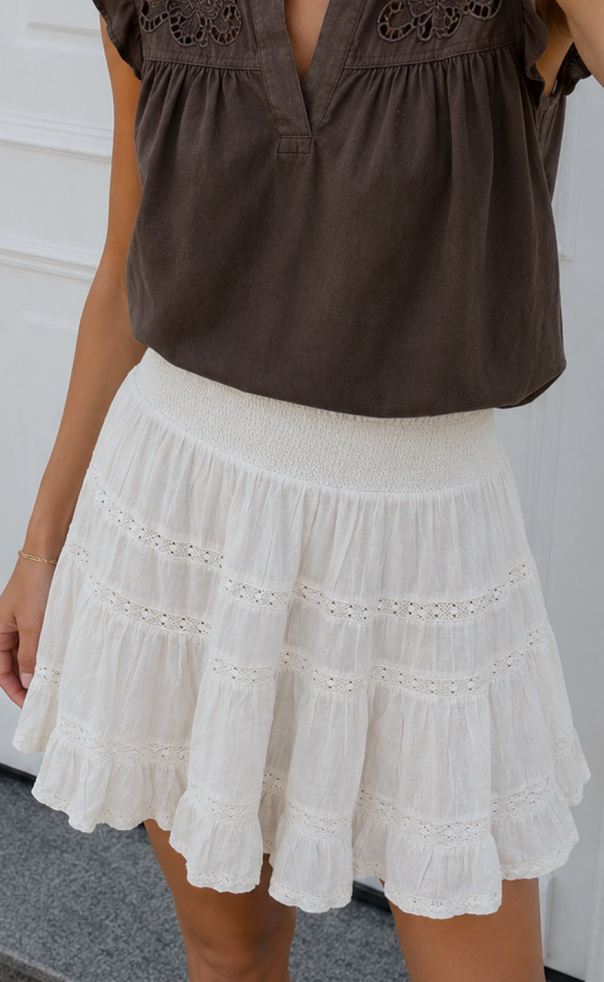 Say INA Copenhagen Skjørt - Carla - Off White
