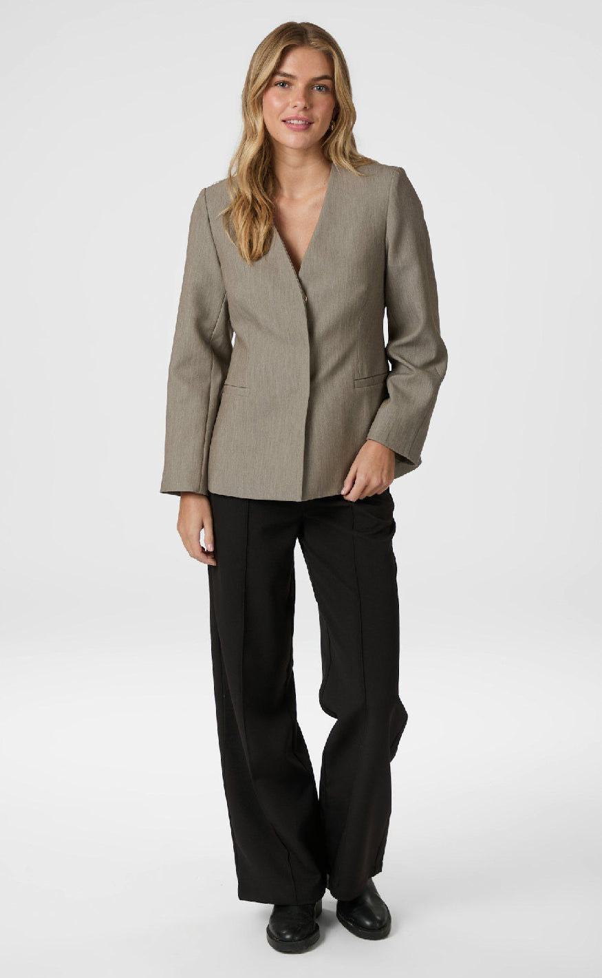 Neo Noir Blazer - Frillis - Dark Sand