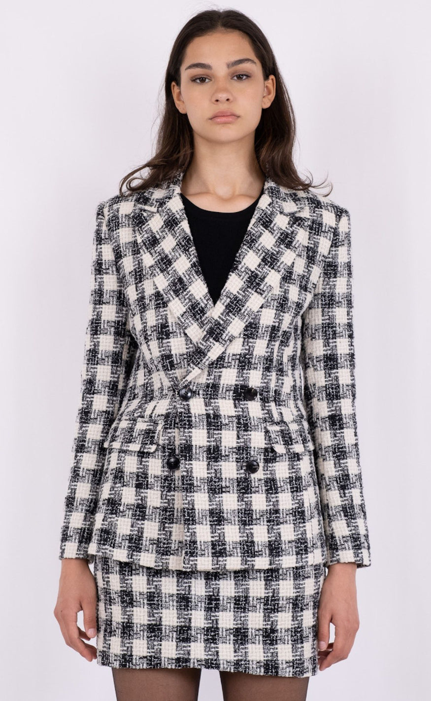 Neo Noir Blazer - Vivi - Black/White
